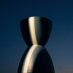 Space age retro hourglass stool or side table