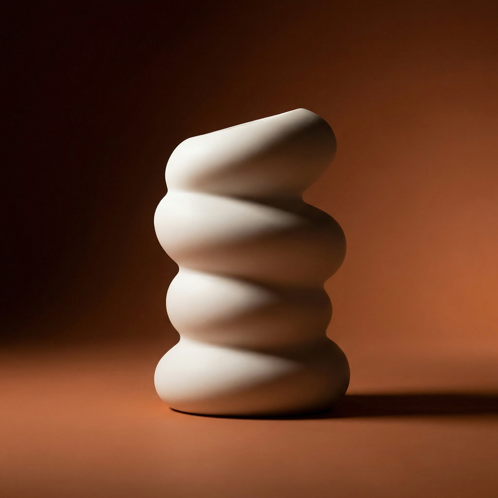 Aalto inspired biomorphic decorative vase