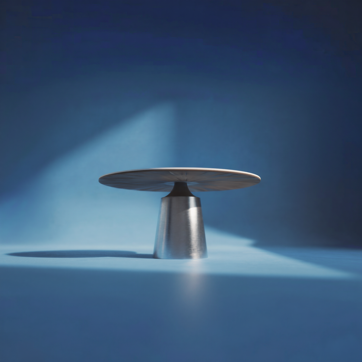 Italian contemporary slate round dining table