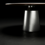 Italian contemporary slate round dining table