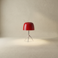 Italian space age glass table lamp accent