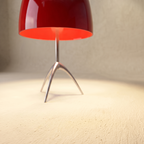 Italian space age glass table lamp accent