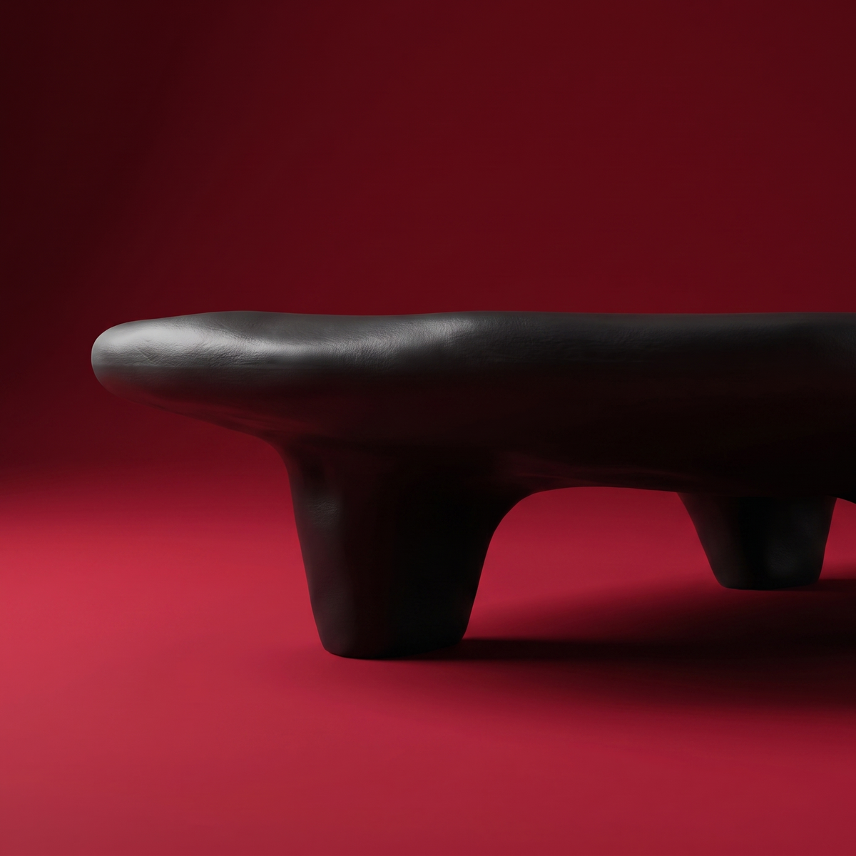 Japandi contemporary tripod coffee table