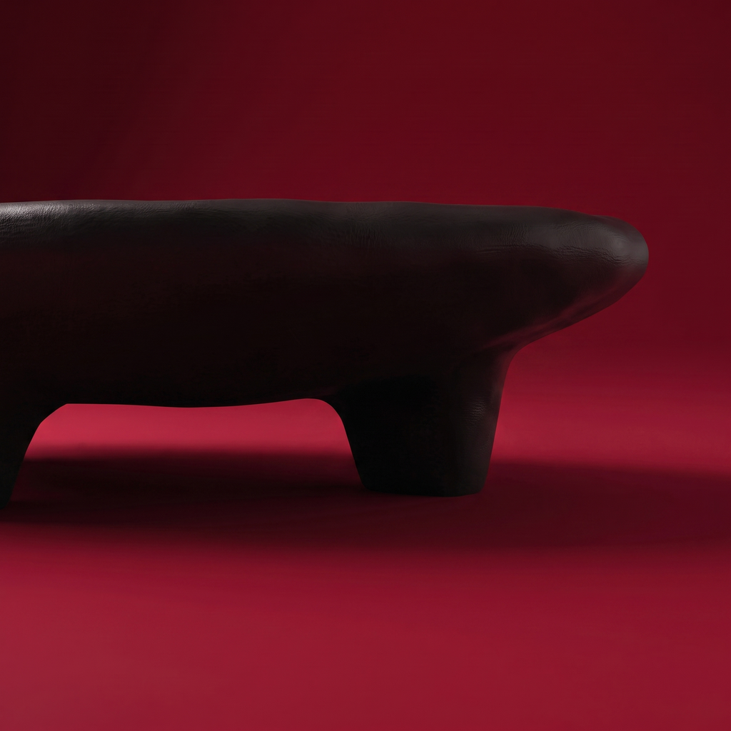 Japandi contemporary tripod coffee table