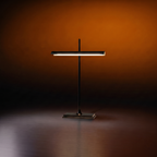 Minimalism brass bankers table lamp