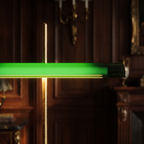Minimalism brass bankers table lamp