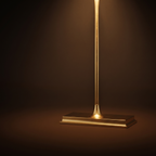 Minimalism brass bankers table lamp