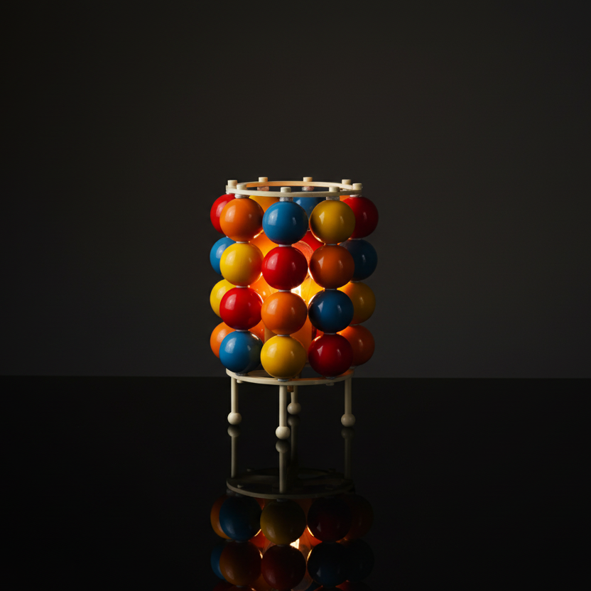 Memphis avant-garde hue spherical colour table lamp