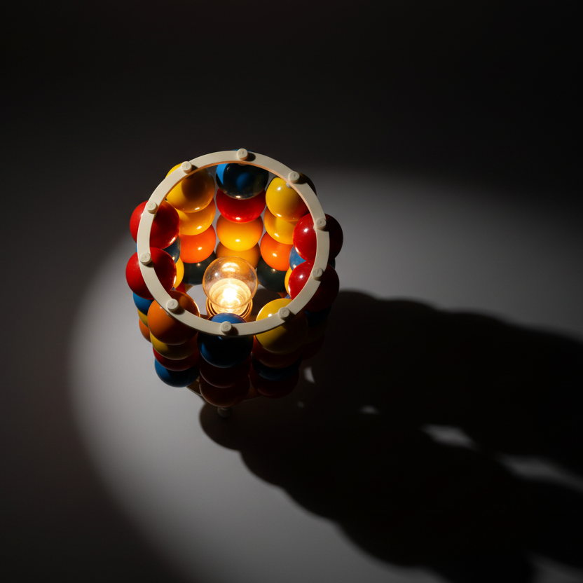Memphis avant-garde hue spherical colour table lamp