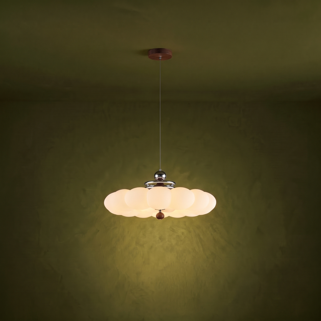 Retro bauhaus cloud ceiling light