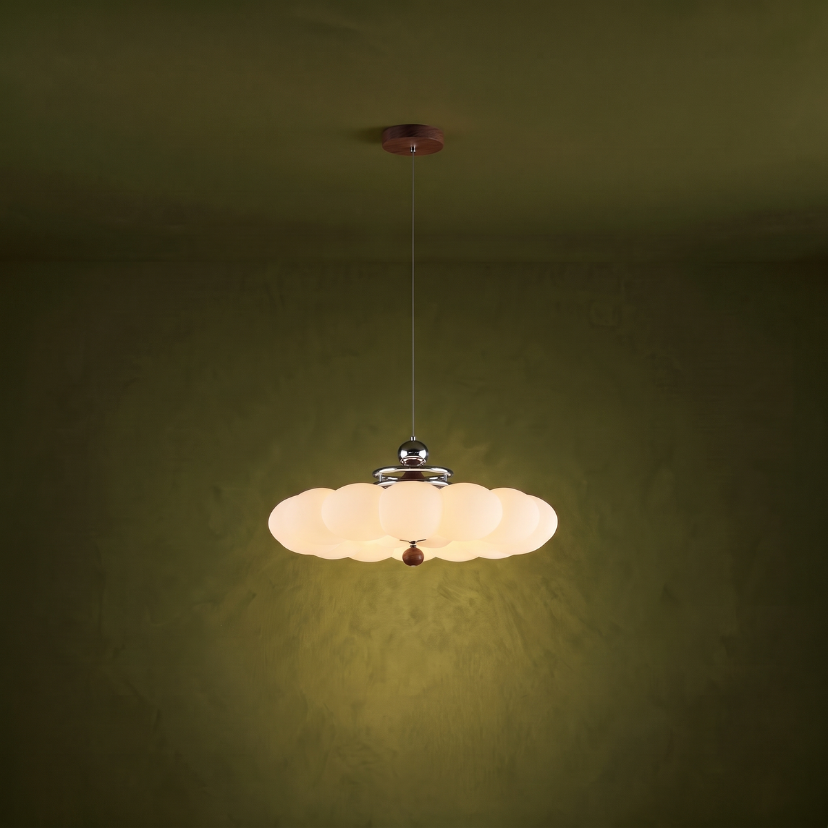 Retro bauhaus cloud ceiling light