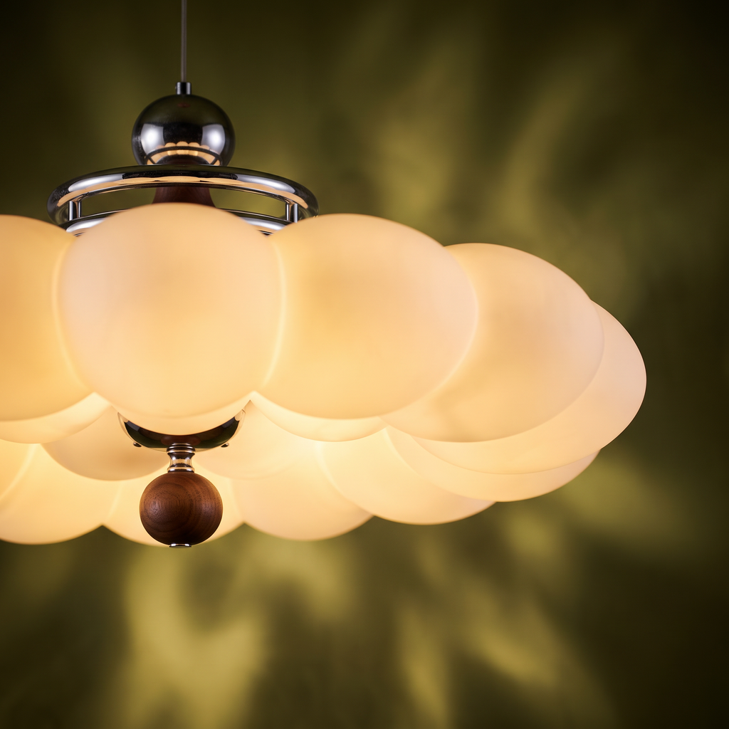 Retro bauhaus cloud ceiling light