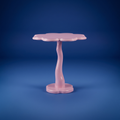 Retro contemporary flower shaped side table