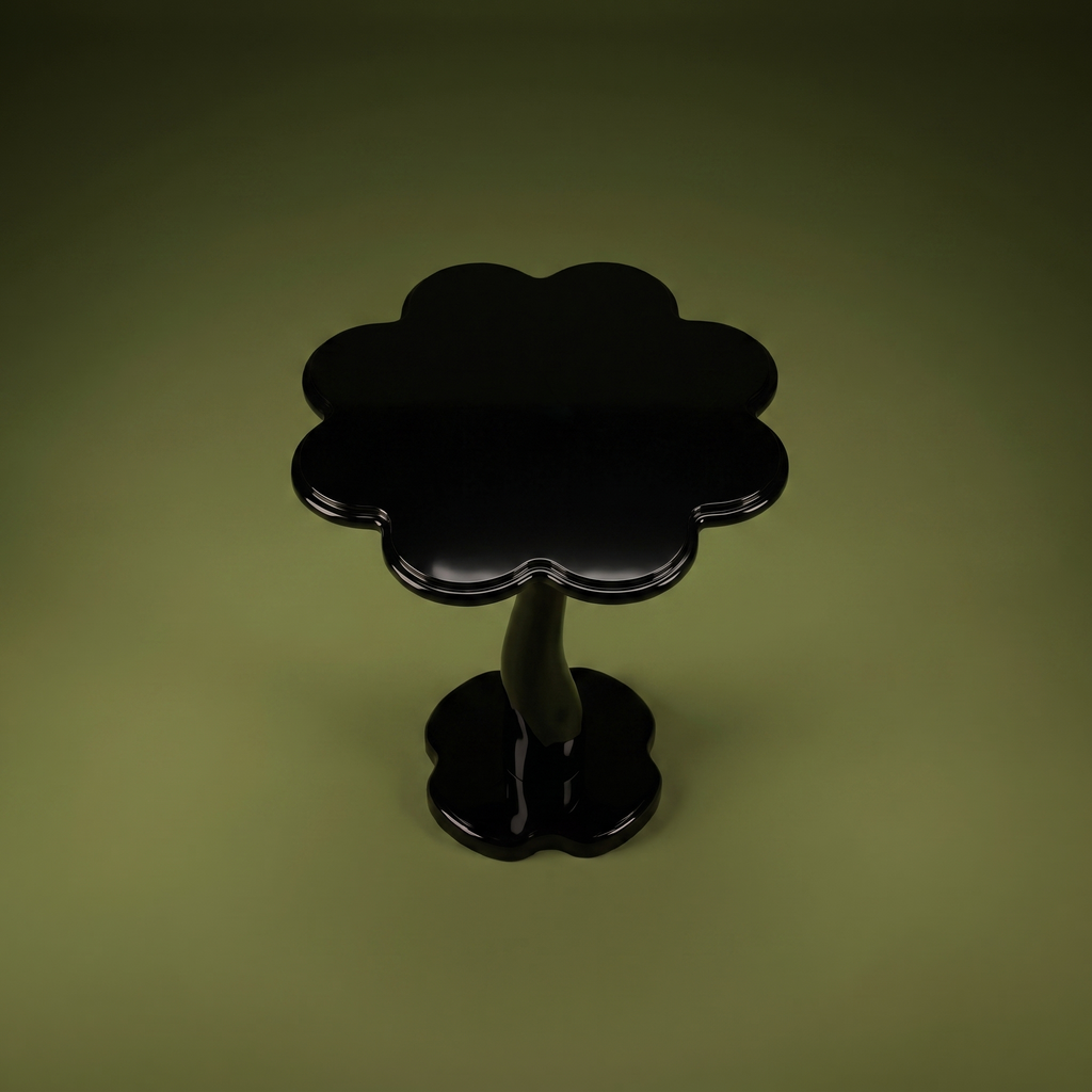Retro contemporary flower shaped side table