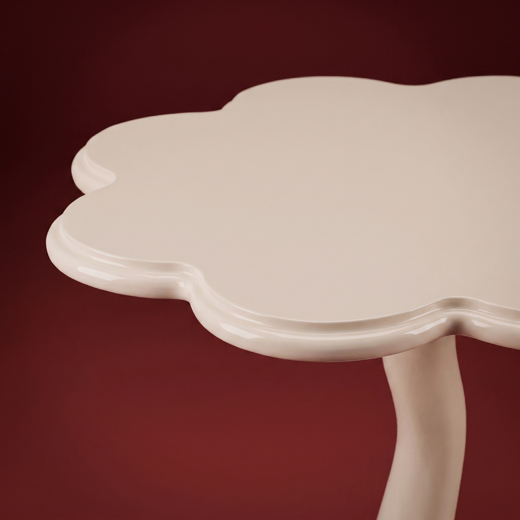 Retro contemporary flower shaped side table