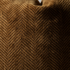 contemporary jacquard caramel herringbone embroidery relief brown cushion cover