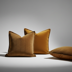 contemporary jacquard caramel herringbone embroidery relief brown cushion cover