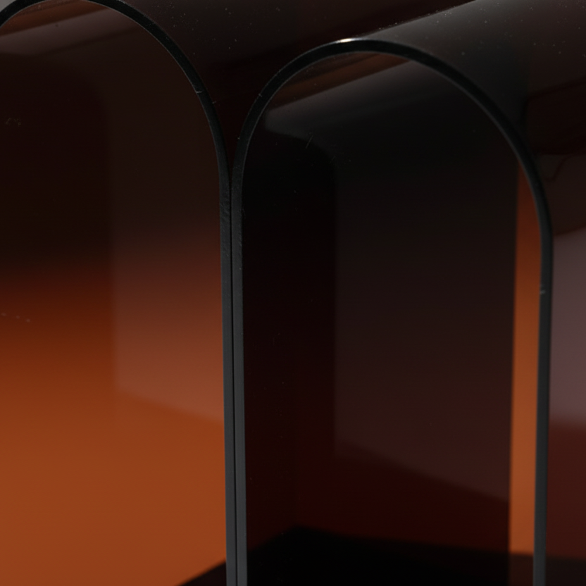 Arch triple bay acrylic magazine rack & floor bookshelf