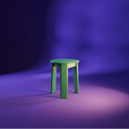 Space Age mid-century organic modernism stool