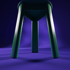 Space Age mid-century organic modernism stool