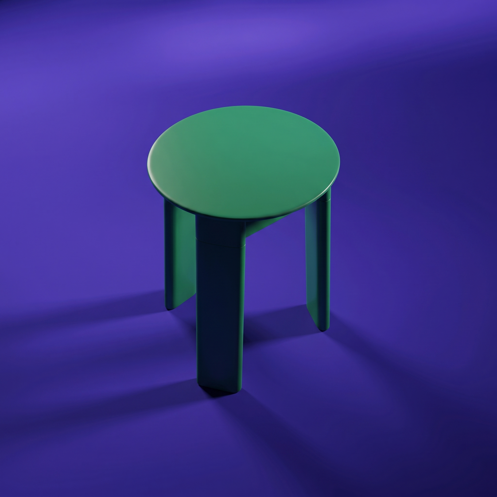 Space Age mid-century organic modernism stool