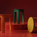 Space Age mid-century organic modernism stool