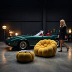 Space age contemporary bubble sofa