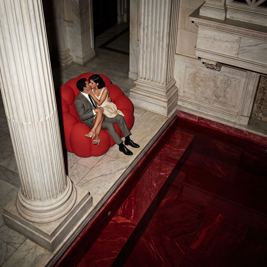 Space age contemporary bubble sofa