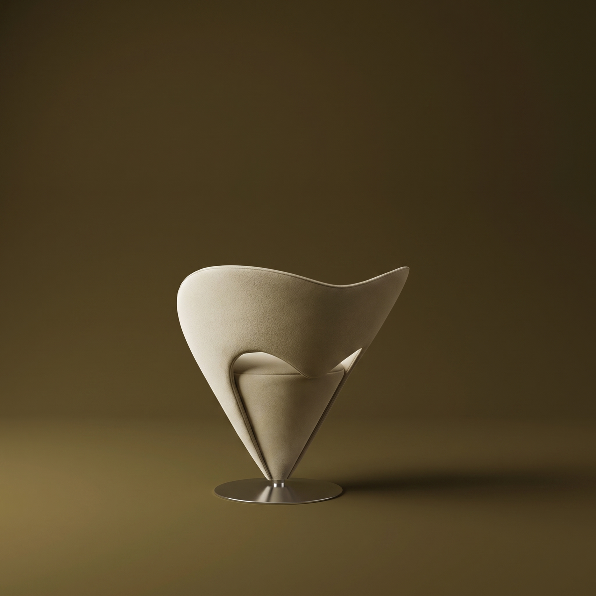 Space age futuristic "cone chair"