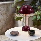 Portable mushroom table lamp space age "Flowerpot VP9"