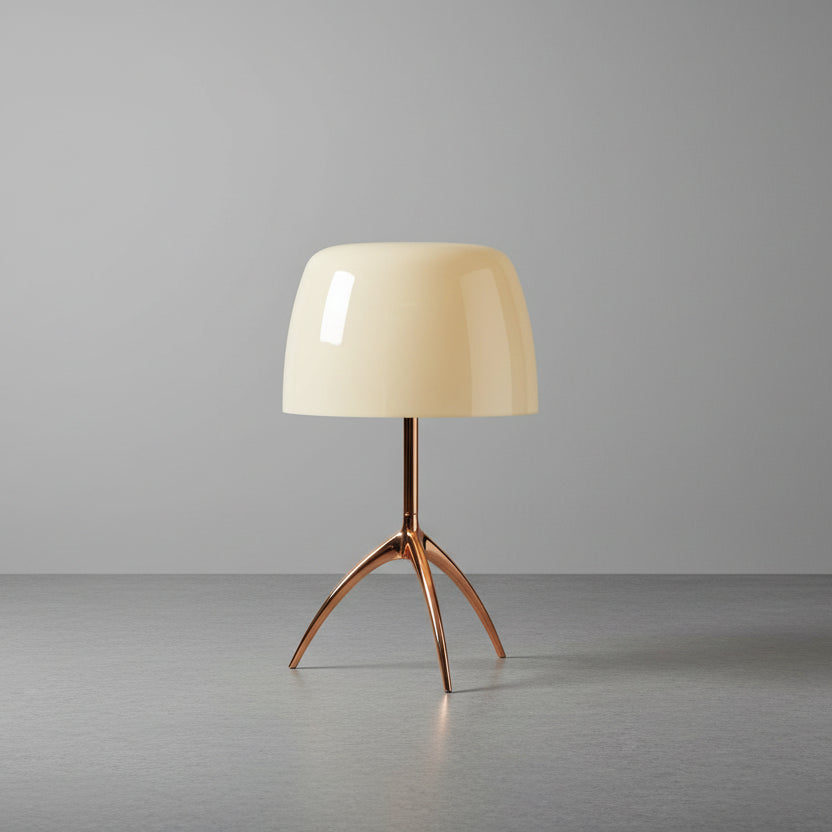 Italian space age glass table lamp accent