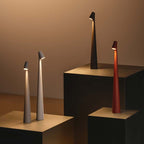 Organic contemporary portable dimmable desk lamp