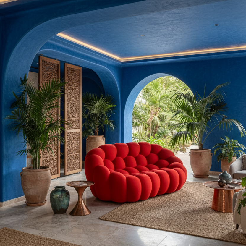 Space age contemporary bubble sofa
