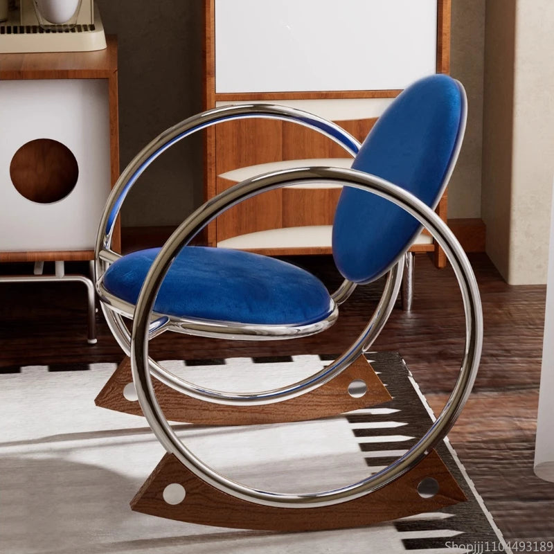 90's bauhaus geometric "dondolo rocking chair"