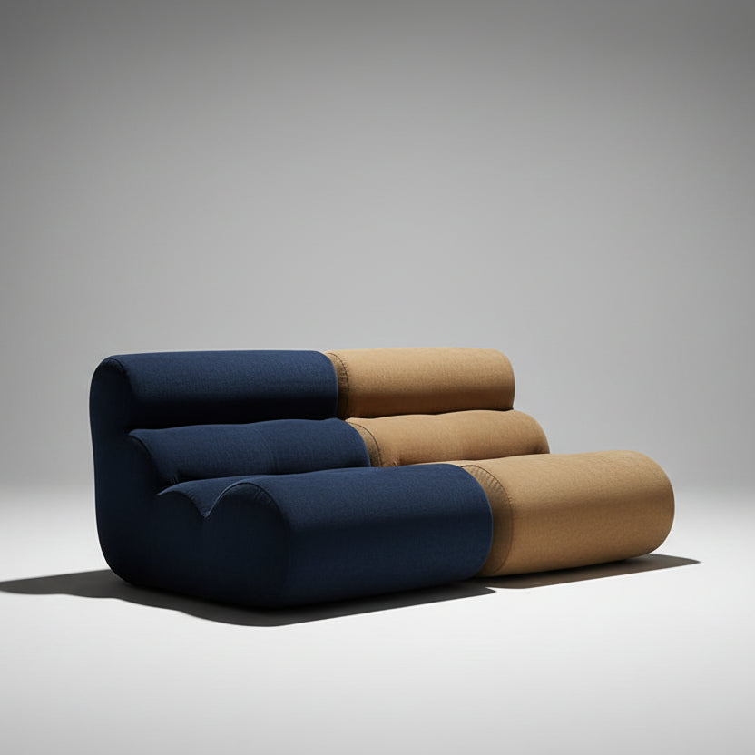 Italian 70's minimalist vintage sofa modern lounge loveseat