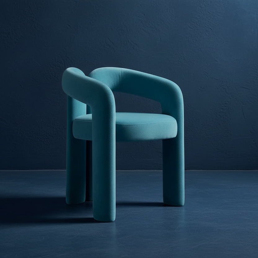 Minimalist memphis dining accent chair