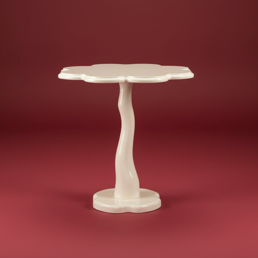 Retro contemporary flower shaped side table