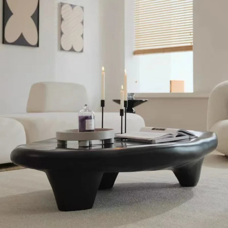 Japandi contemporary tripod coffee table