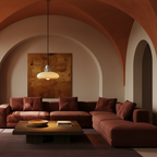 Retro bauhaus minimalist glass led pendant light