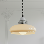 Retro bauhaus minimalist glass led pendant light