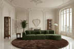 Mid-Century architectural "Eave modular sofa"