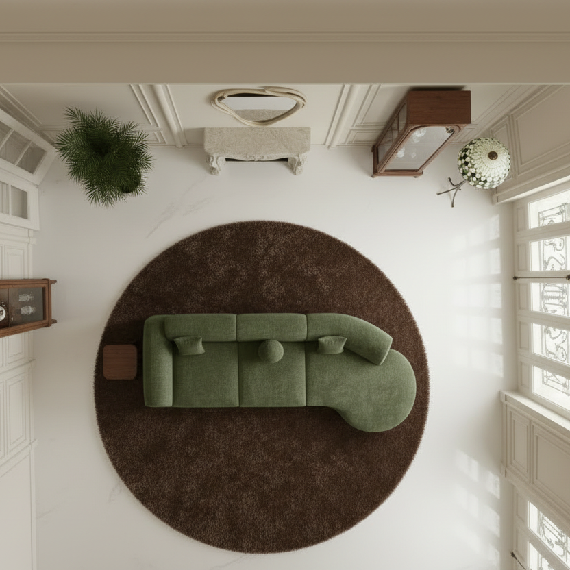 Mid-Century architectural "Eave modular sofa"