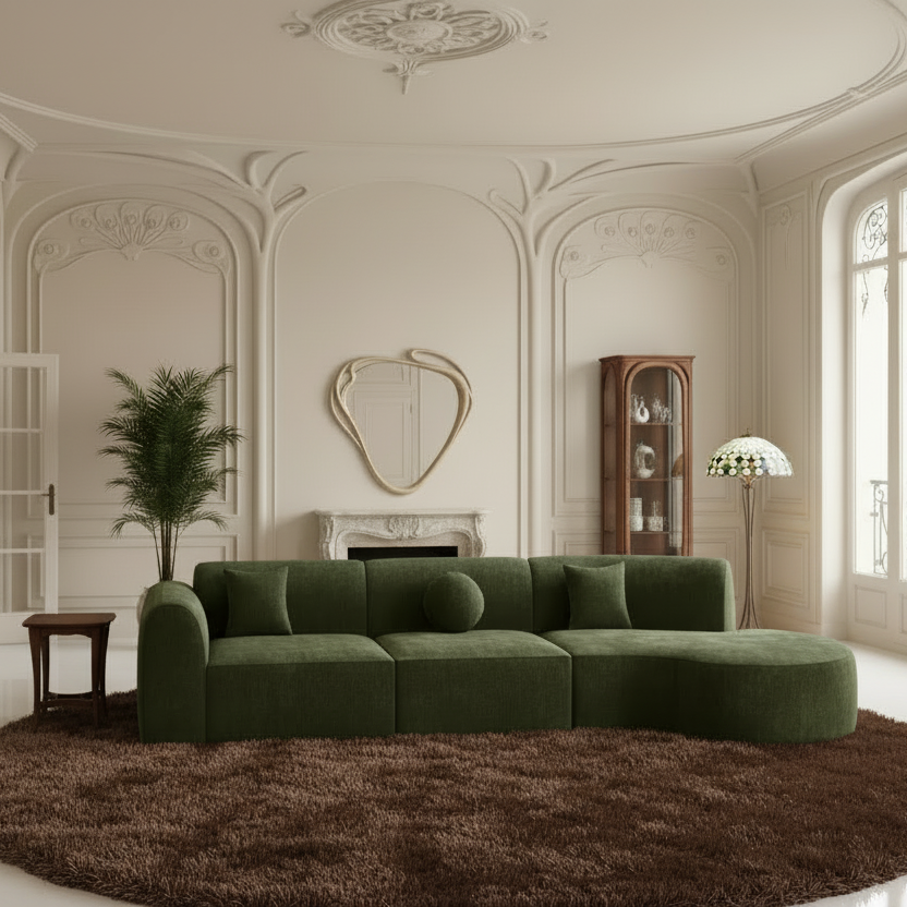 Mid-Century architectural "Eave modular sofa"