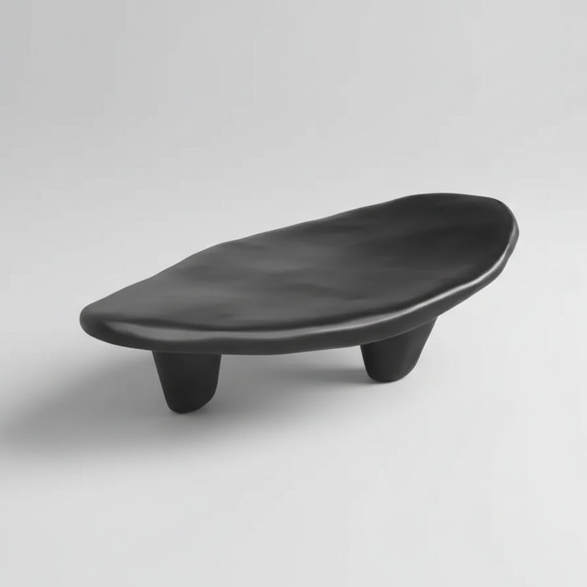 Japandi contemporary tripod coffee table