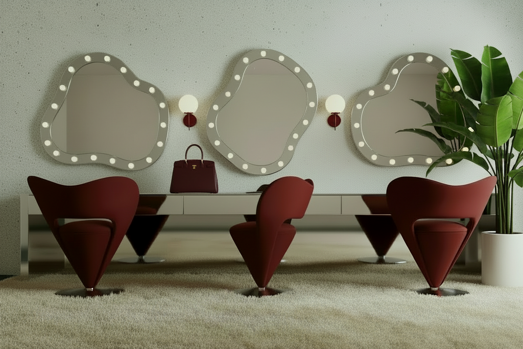Space age futuristic "cone chair"