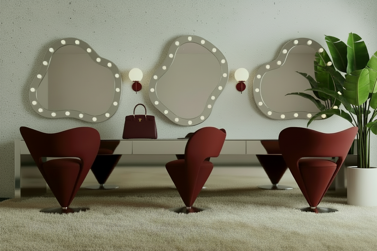 Space age futuristic "cone chair"