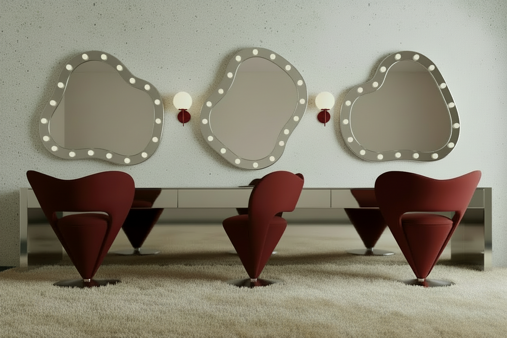 Space age futuristic "cone chair"