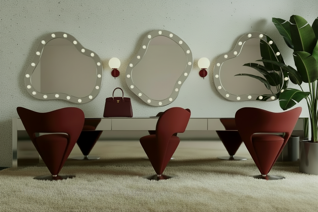 Space age futuristic "cone chair"