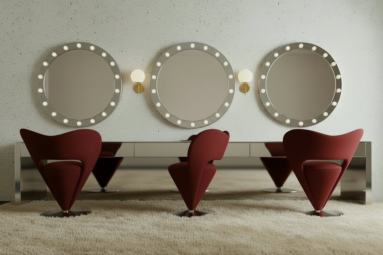 Space age futuristic "cone chair"