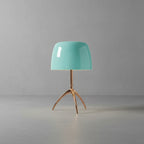 Italian space age glass table lamp accent